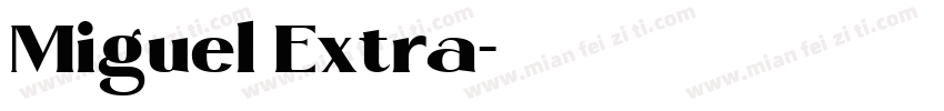 Miguel Extra字体转换